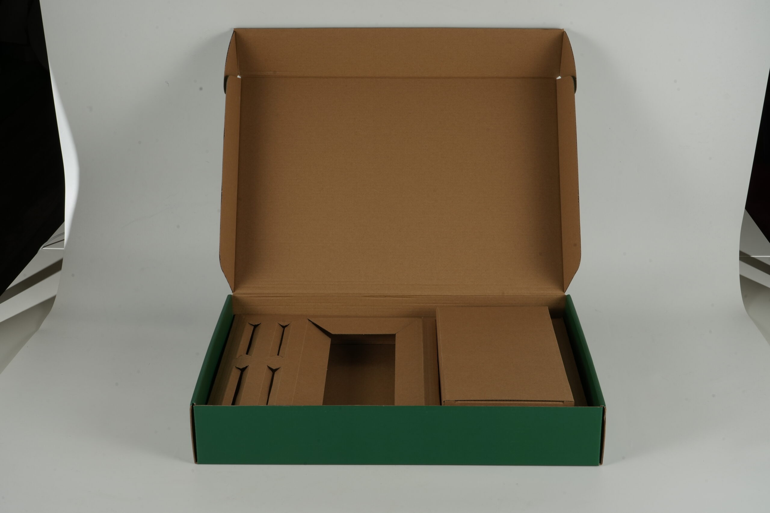 mailer boxes product photo on white background