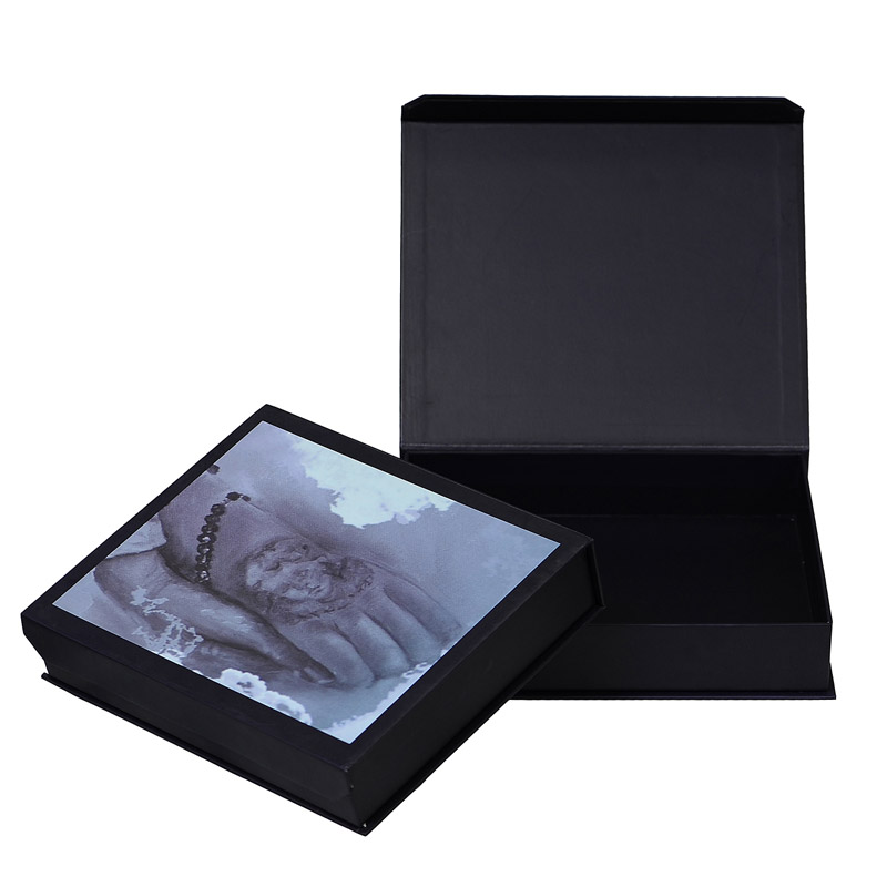 premium black beauty packaging presentation box
