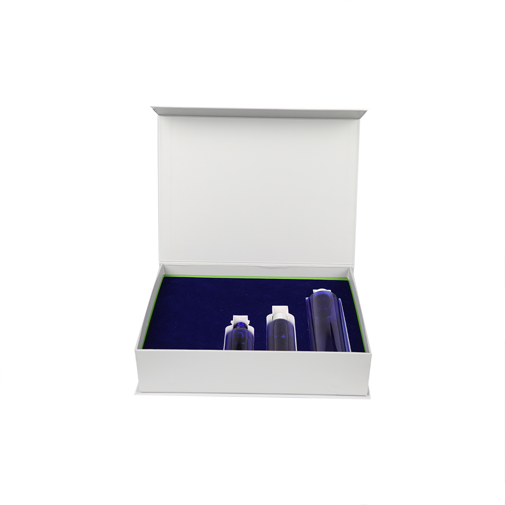 perfume bottles presented in a custom rigid fragrance gift box