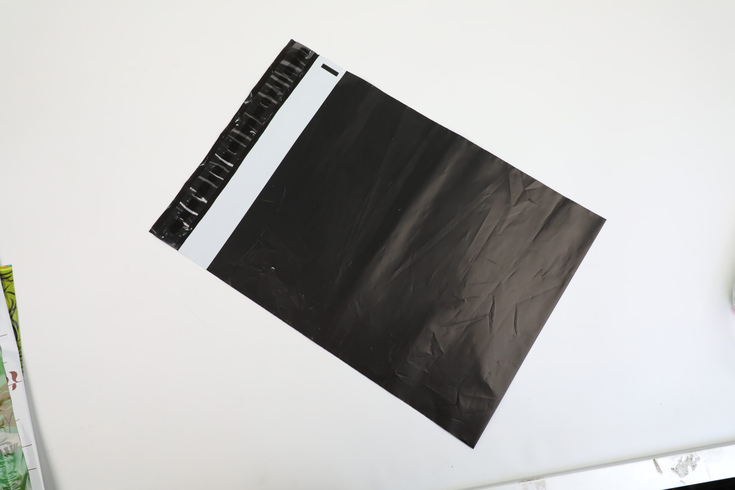 black tamper evident poly mailing bag