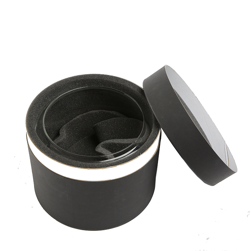 open custom paper tube with fitted inner support for product protection