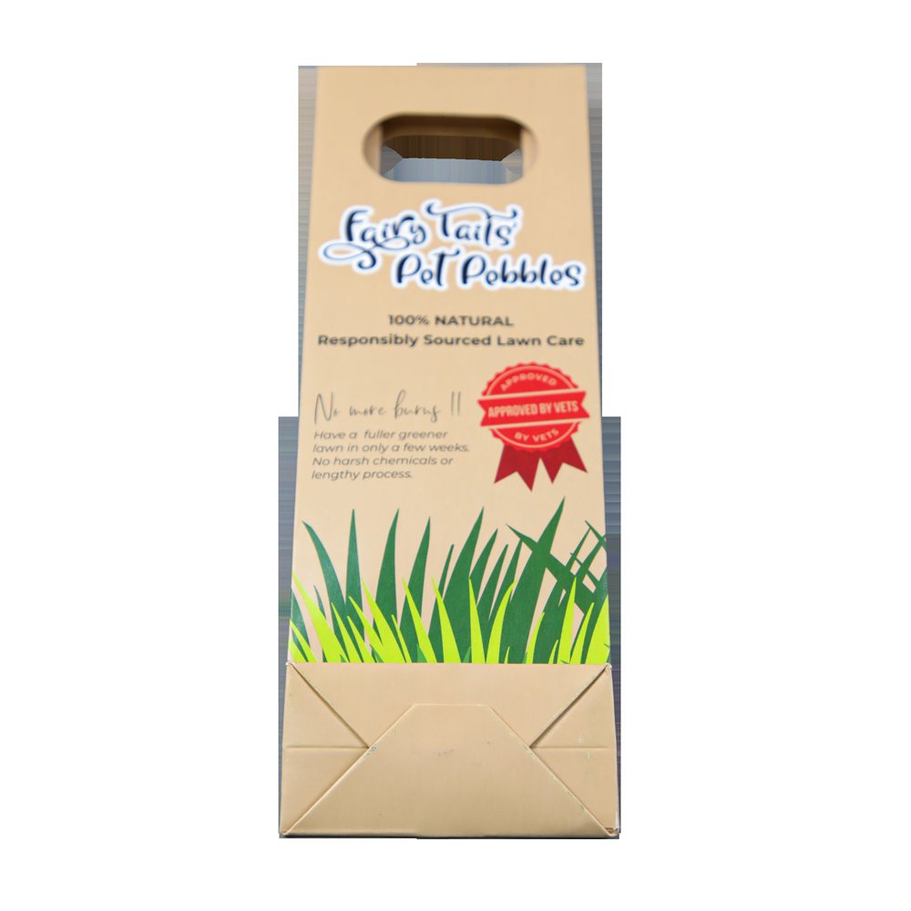 kraft paper bags product photo on white background