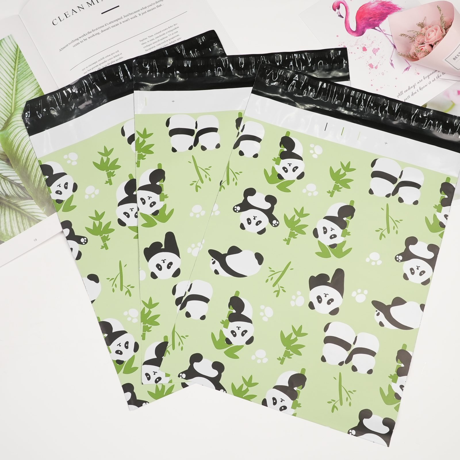 printed animal pattern poly mailer