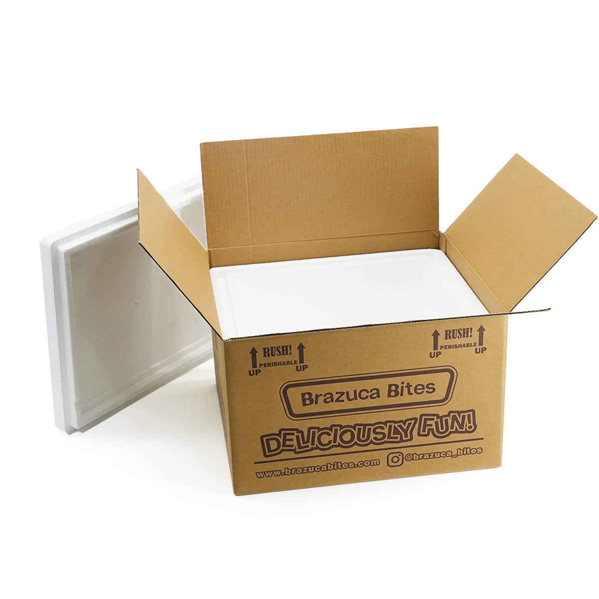 insulated shipping box with foam liner for cold chain packaging