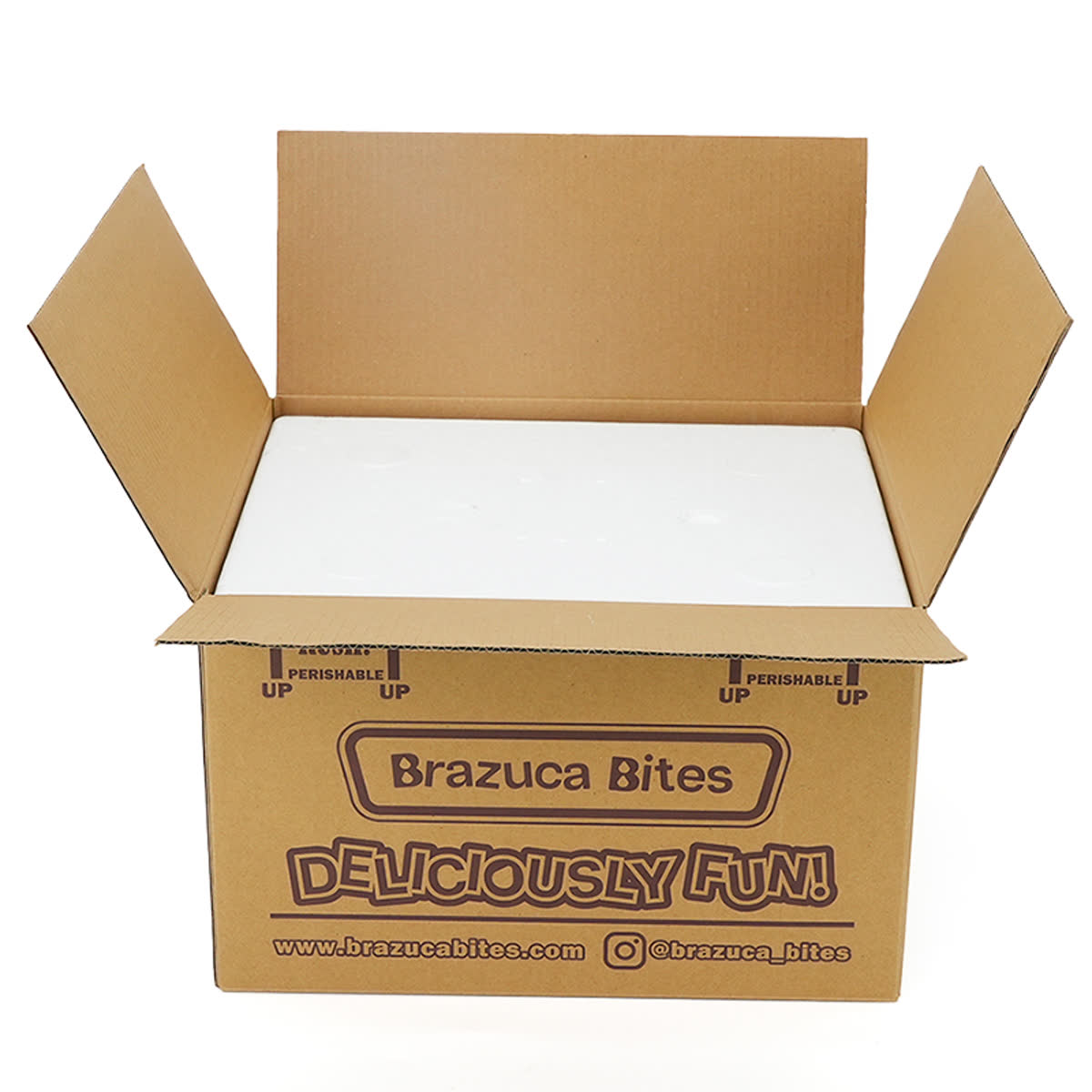 foam box packaging detail for cold chain shipping