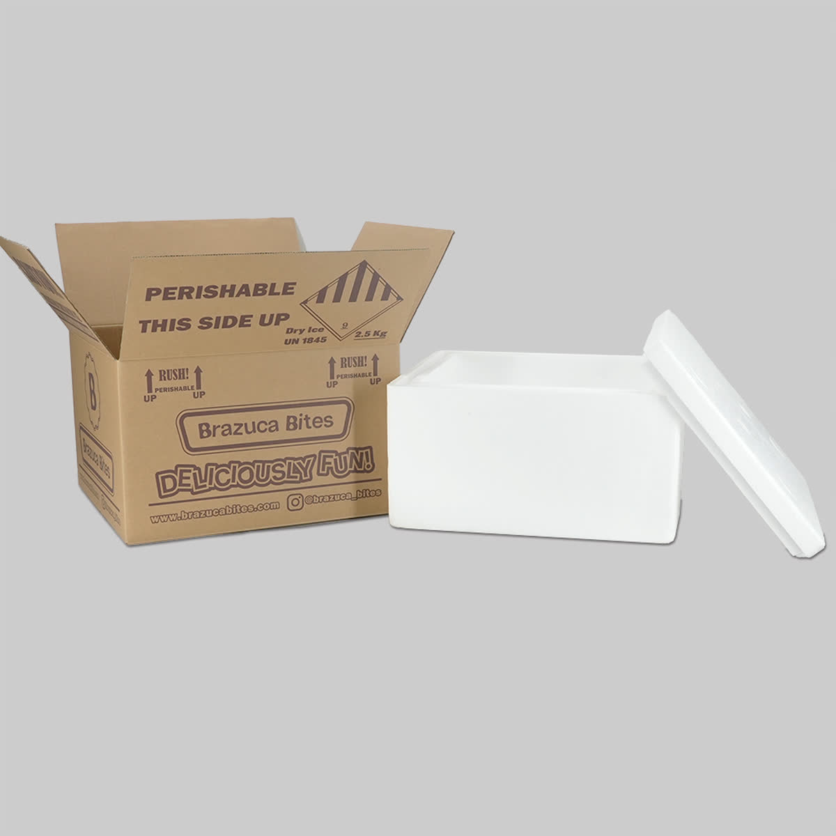 closed insulated shipping box for cold chain packaging