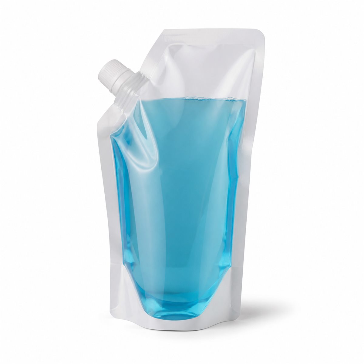 side-spout pouch for household refill products