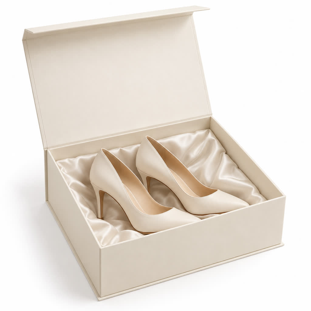 Premium custom shoe box for heels and fashion footwear