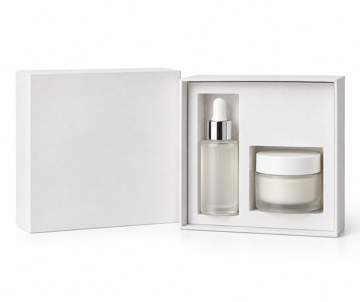 kraft bottle box for cosmetic or personal care products