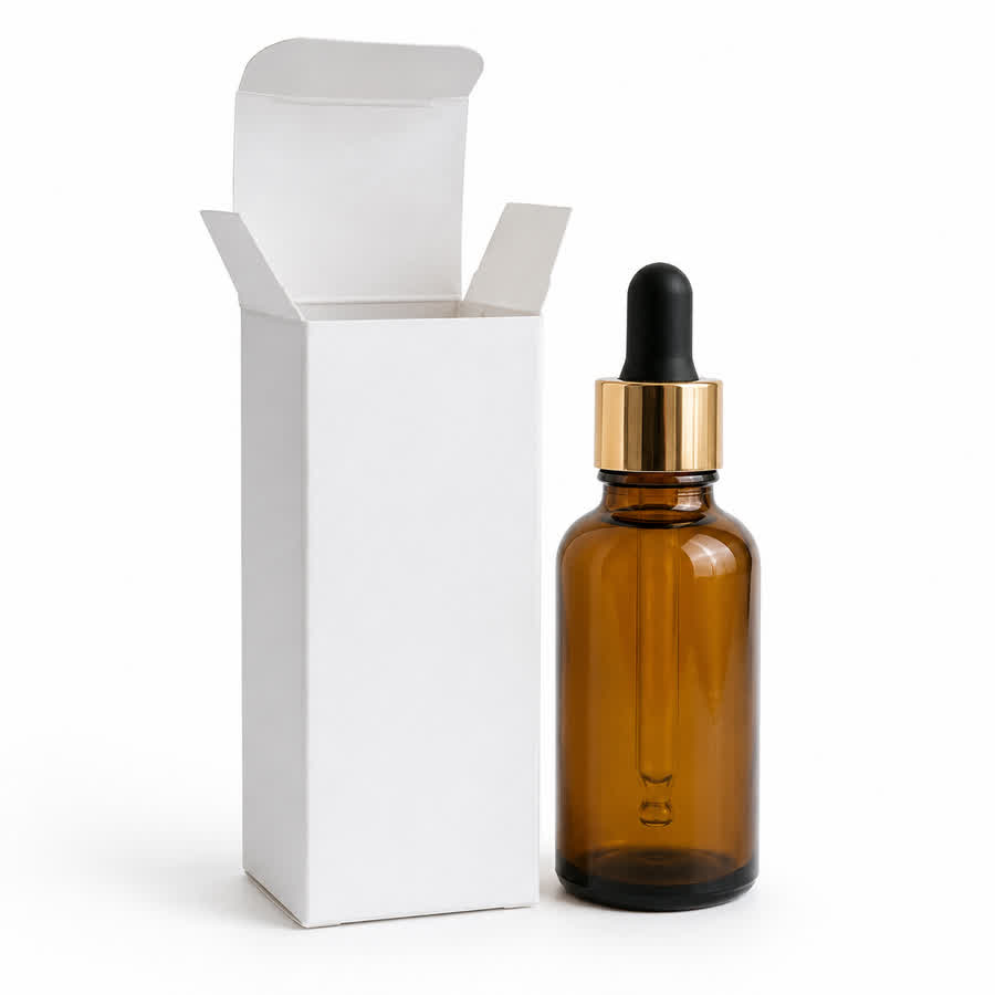 custom cosmetic packaging box structure for a beauty product