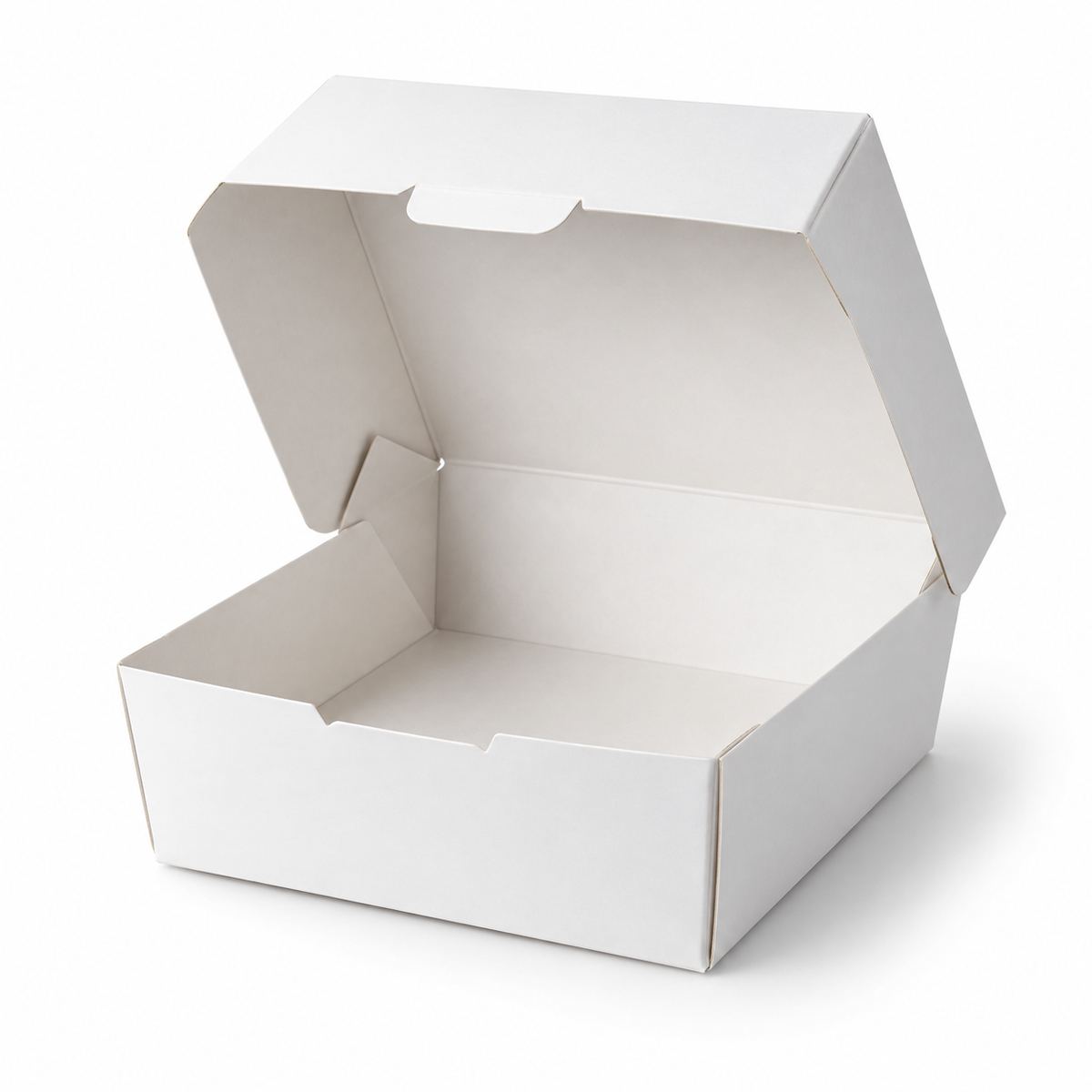 printed black custom food box with carry handle