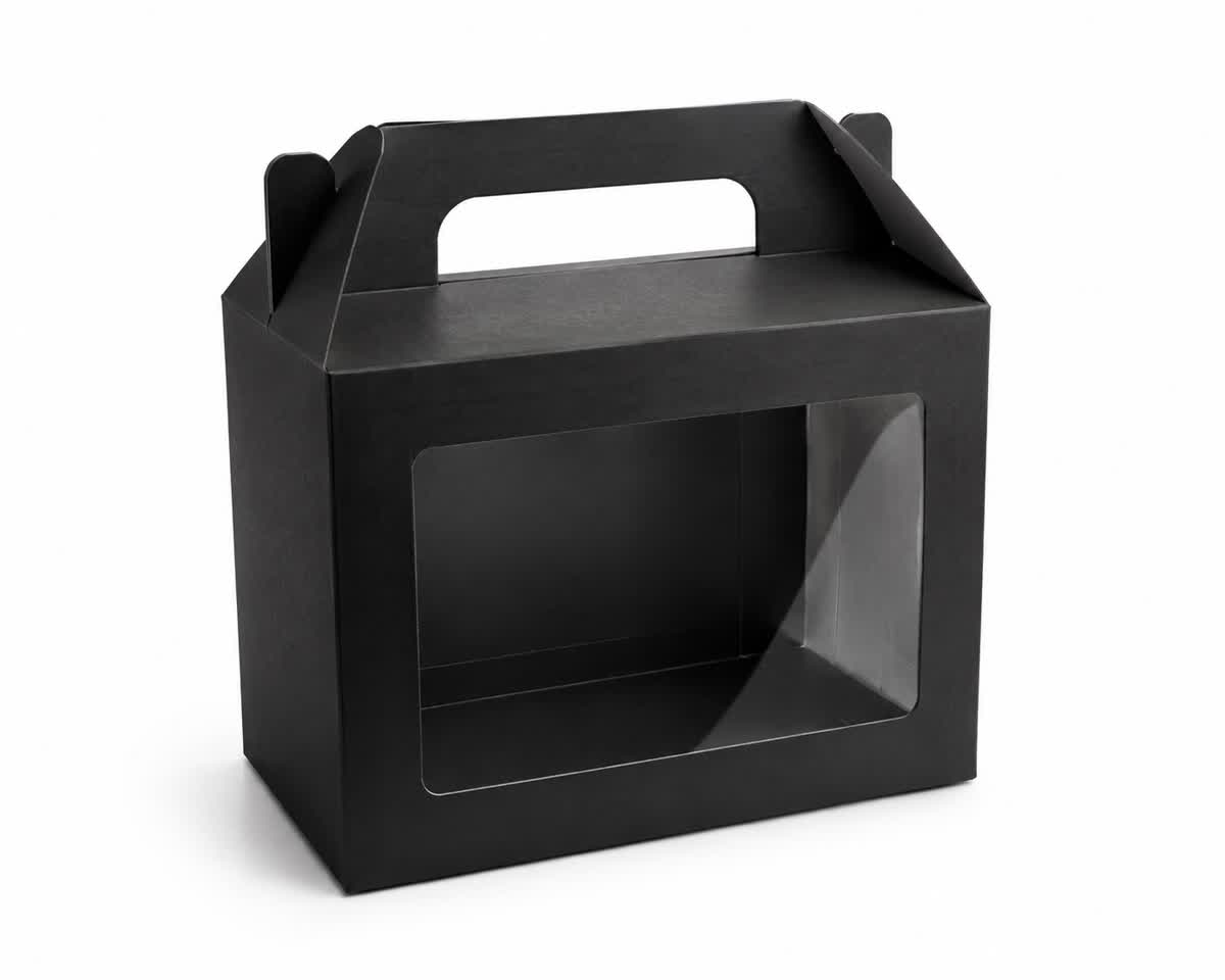 printed black custom gable box with carry handle