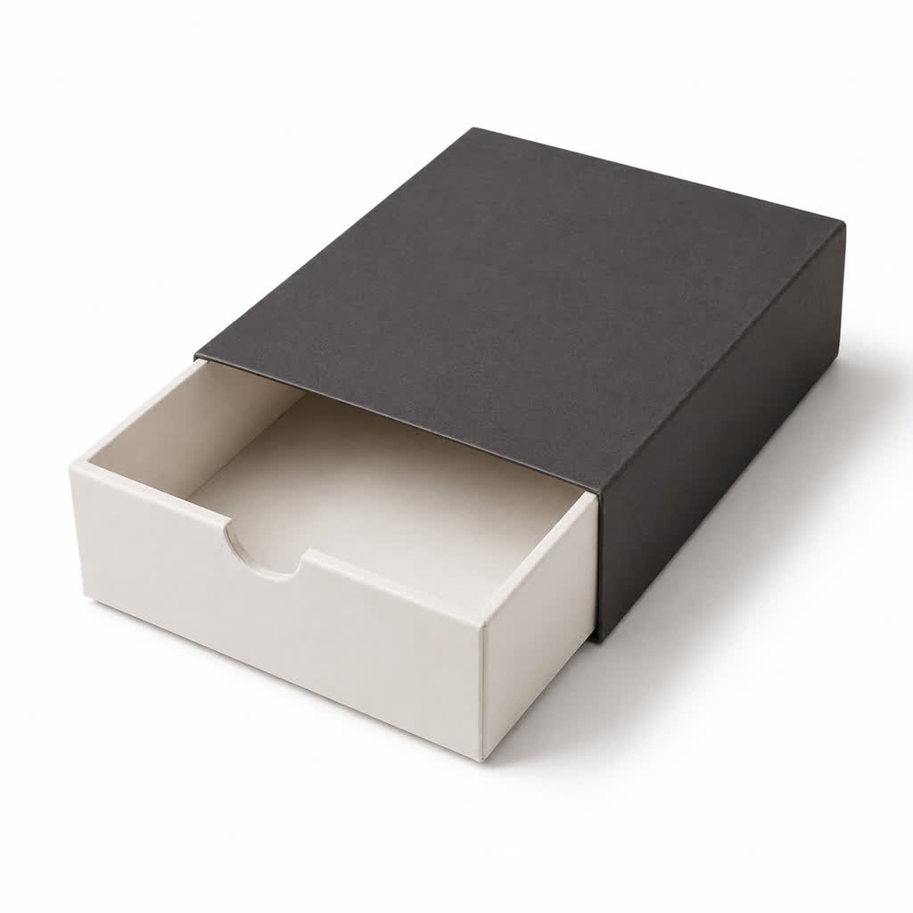 drawer tray with an outer packaging sleeve