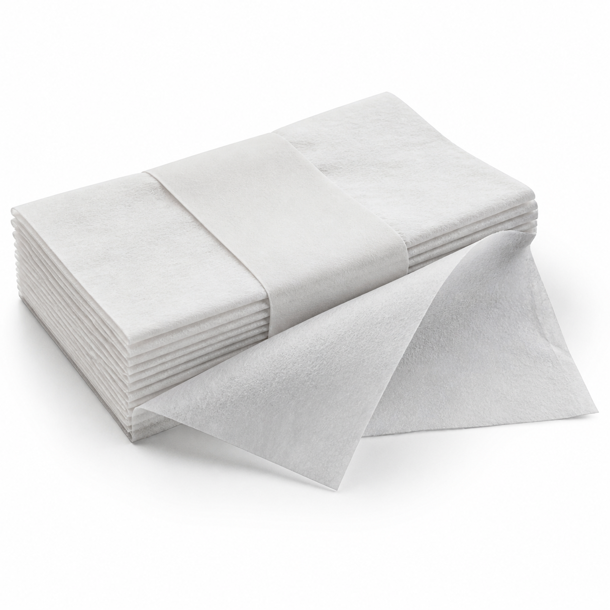 printed tissue paper sheet with a repeating package pattern